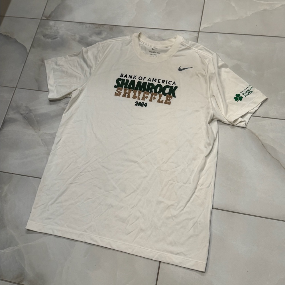2024 Chicago BoA Shamrock Shuffle Unisex Nike Dri-FIT Participant Race Tee Shirt